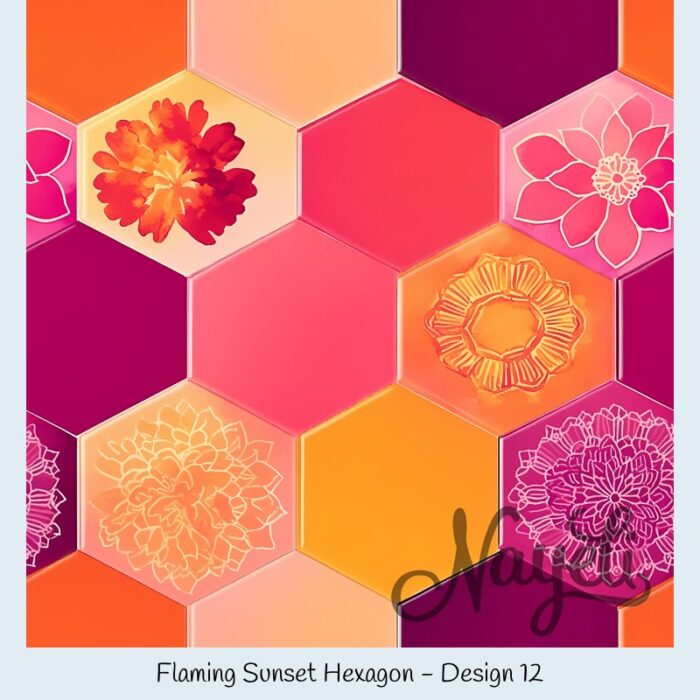 Flaming Sunset Hexagon – Bild 13