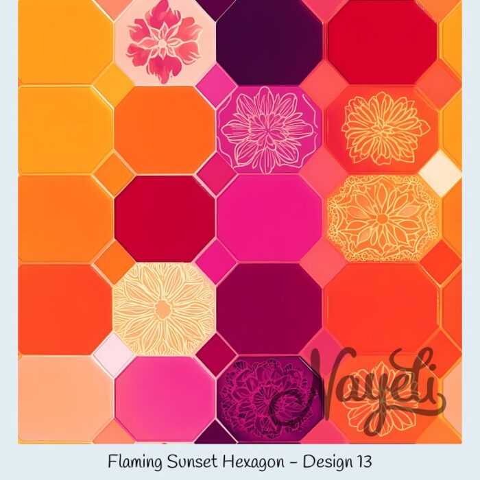 Flaming Sunset Hexagon – Bild 14