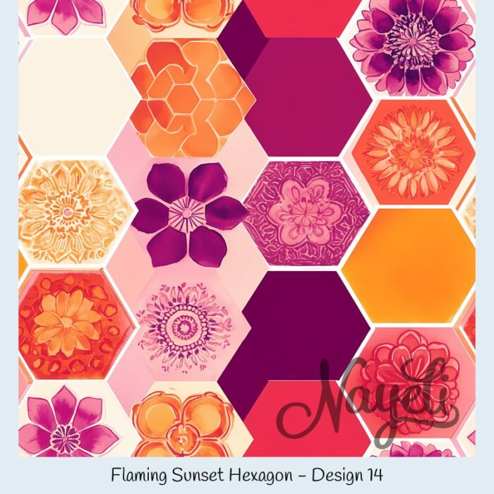 Flaming Sunset Hexagon – Bild 15