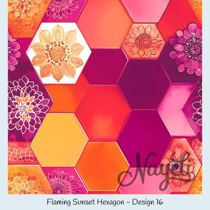 Flaming Sunset Hexagon – Bild 17