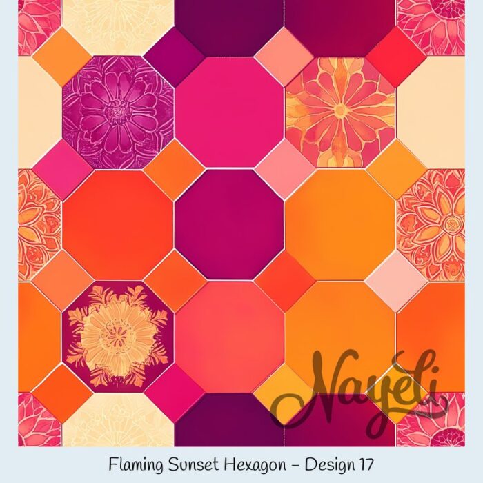 Flaming Sunset Hexagon – Bild 18