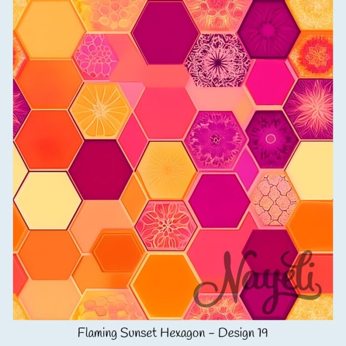 Flaming Sunset Hexagon – Bild 20