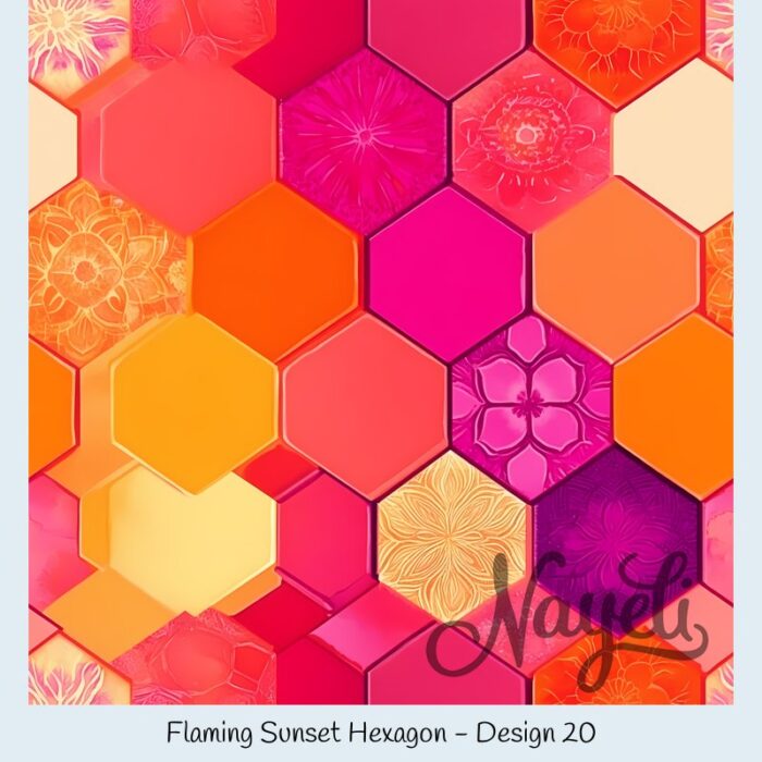 Flaming Sunset Hexagon – Bild 21