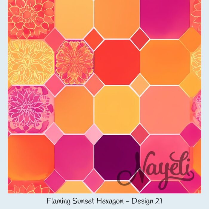Flaming Sunset Hexagon – Bild 22
