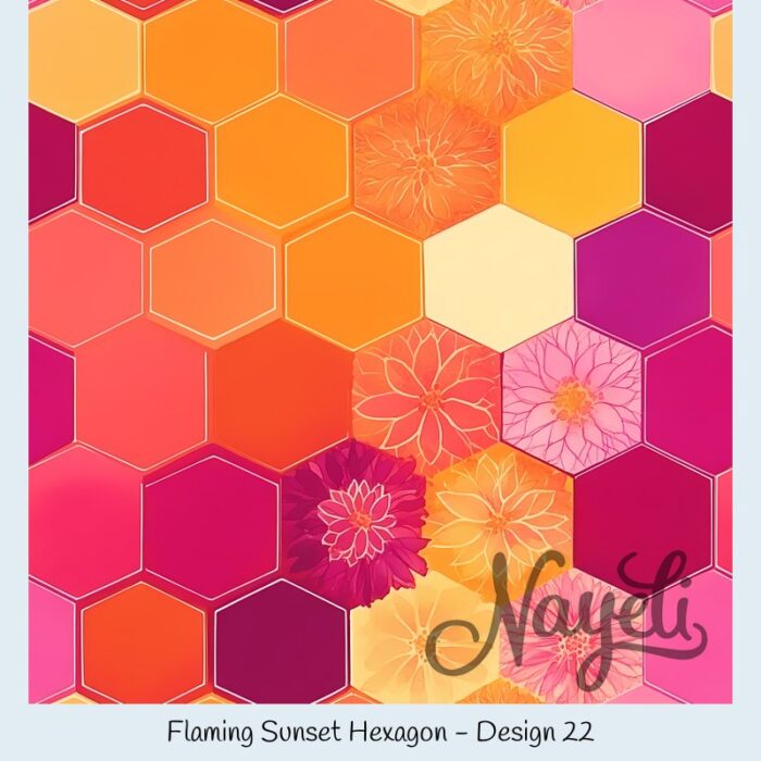 Flaming Sunset Hexagon – Bild 23