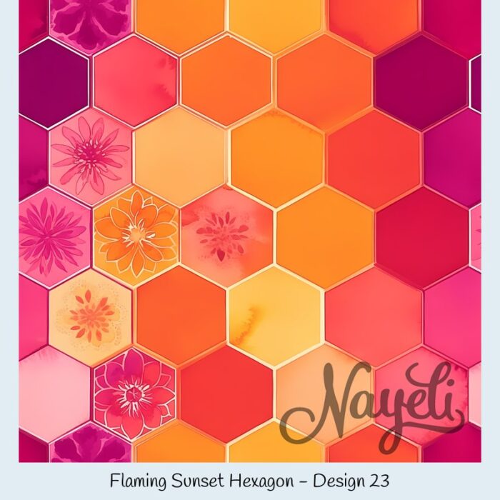 Flaming Sunset Hexagon – Bild 24