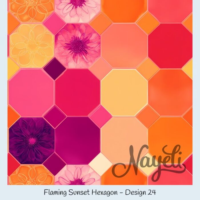 Flaming Sunset Hexagon – Bild 25