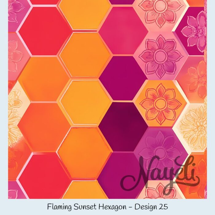 Flaming Sunset Hexagon – Bild 26