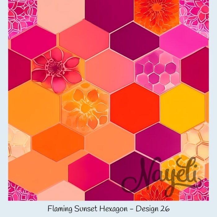 Flaming Sunset Hexagon – Bild 27