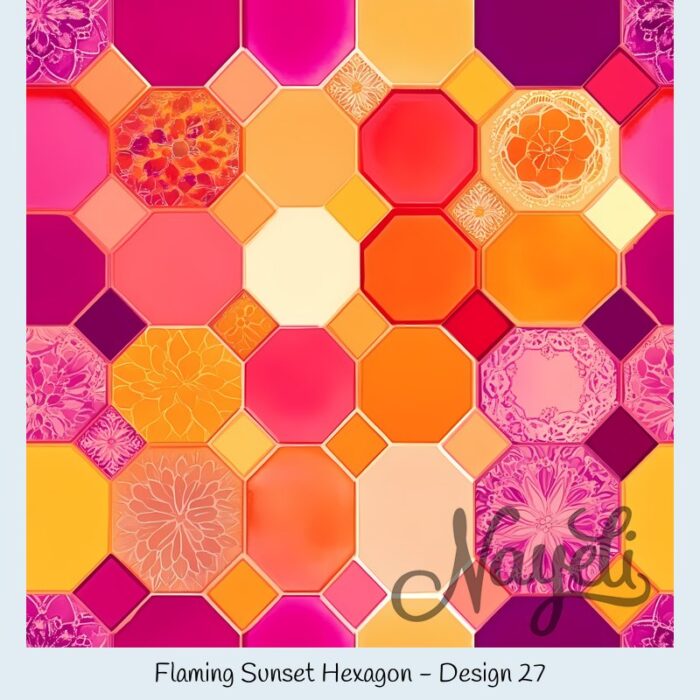 Flaming Sunset Hexagon – Bild 28