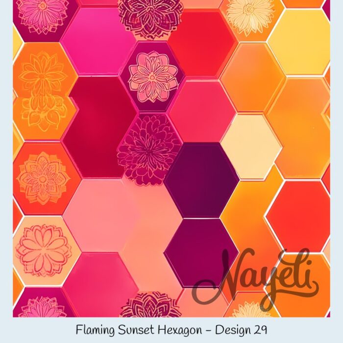 Flaming Sunset Hexagon – Bild 30