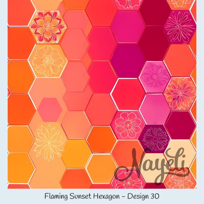 Flaming Sunset Hexagon – Bild 31