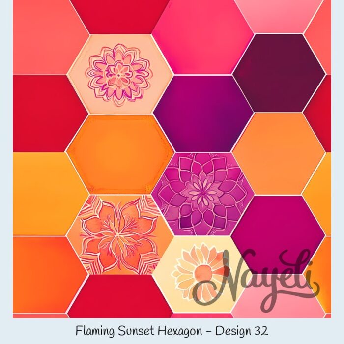 Flaming Sunset Hexagon – Bild 33