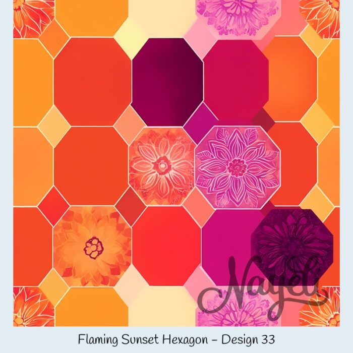 Flaming Sunset Hexagon – Bild 34