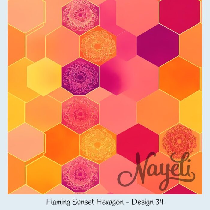 Flaming Sunset Hexagon – Bild 35