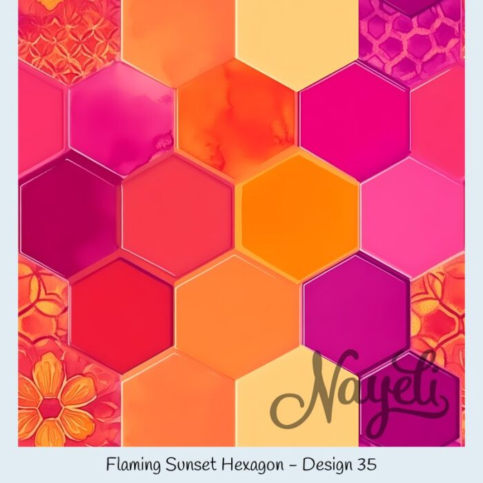 Flaming Sunset Hexagon – Bild 36