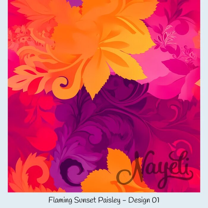 Flaming Sunset Paisley – Bild 2
