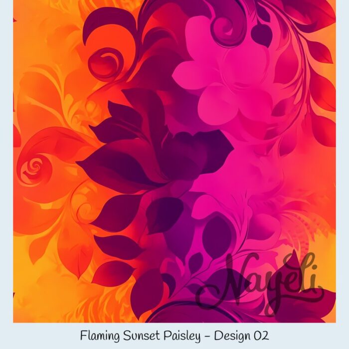 Flaming Sunset Paisley – Bild 3