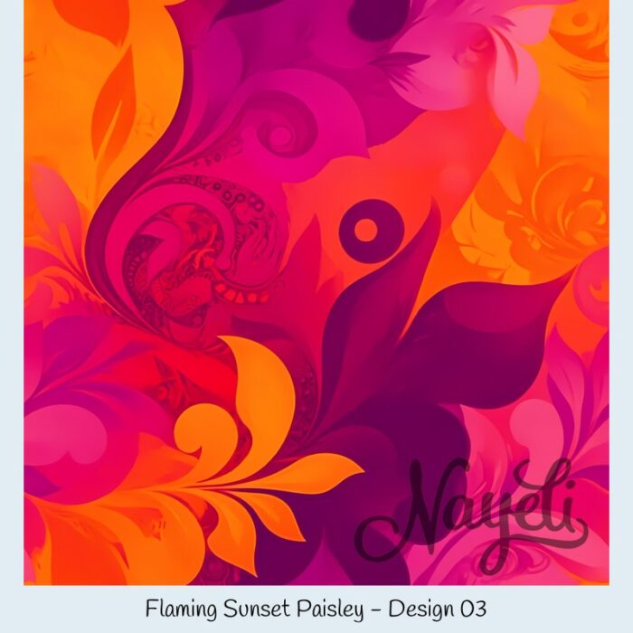 Flaming Sunset Paisley – Bild 4