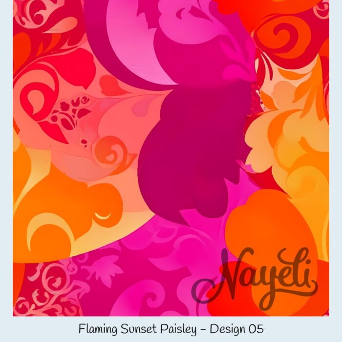 Flaming Sunset Paisley – Bild 6
