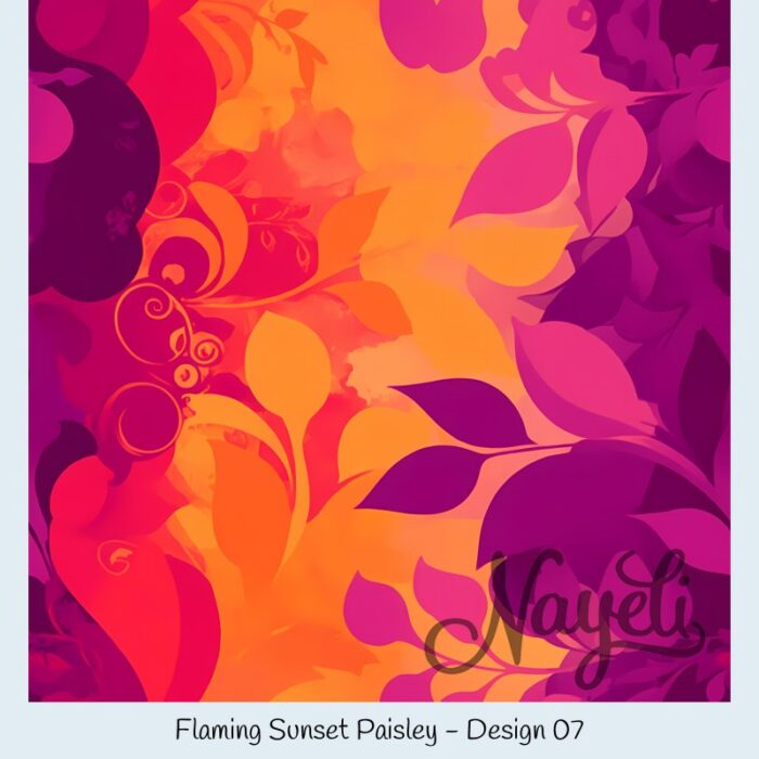 Flaming Sunset Paisley – Bild 8