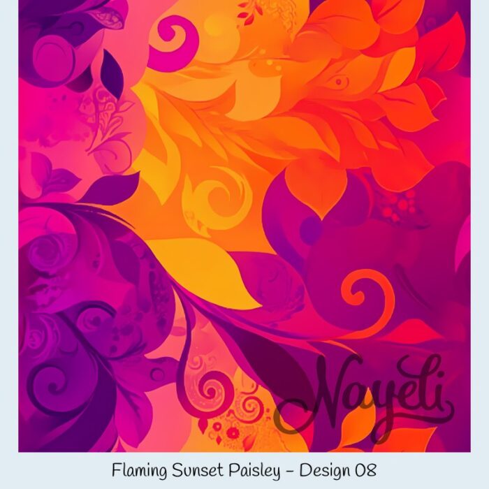 Flaming Sunset Paisley – Bild 9