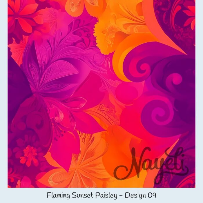 Flaming Sunset Paisley – Bild 10