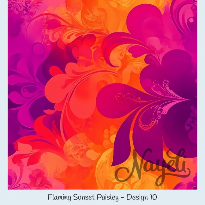 Flaming Sunset Paisley – Bild 11