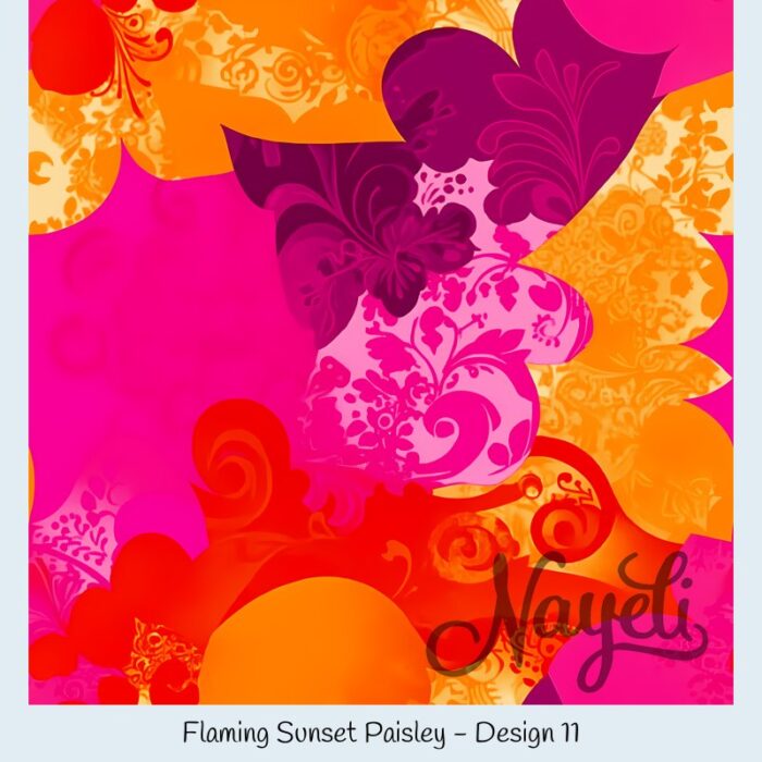 Flaming Sunset Paisley – Bild 12