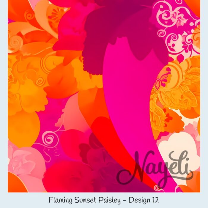 Flaming Sunset Paisley – Bild 13