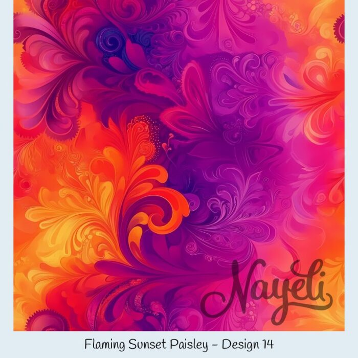 Flaming Sunset Paisley – Bild 15