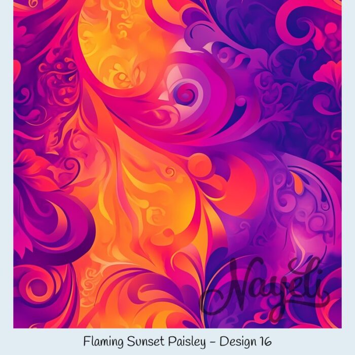 Flaming Sunset Paisley – Bild 17