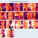 Flaming Sunset Stained Leaves