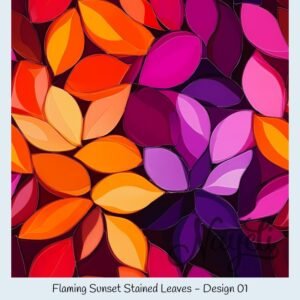 Flaming Sunset Stained Leaves – Bild 2