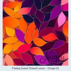 Flaming Sunset Stained Leaves – Bild 3