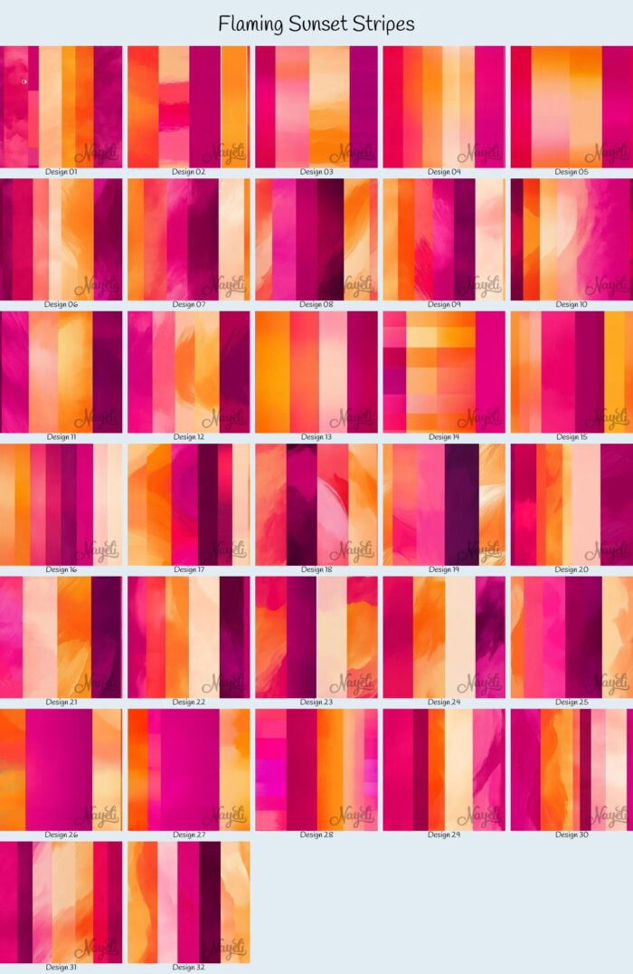 Flaming Sunset Stripes – Bild 1