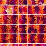 Flaming Sunset Watercolor Leaves