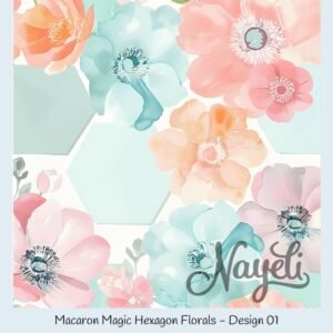 Macaron Magic Hexagon Florals – Bild 2