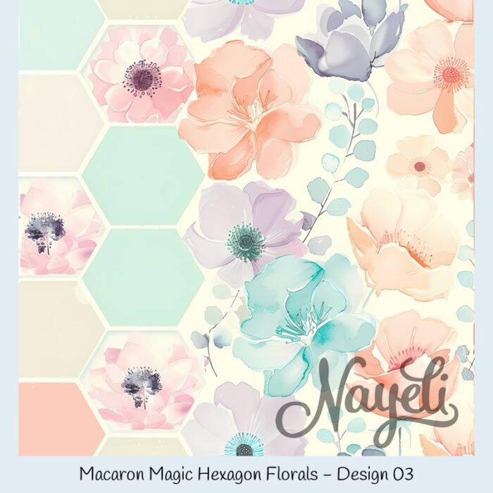 Macaron Magic Hexagon Florals – Bild 4