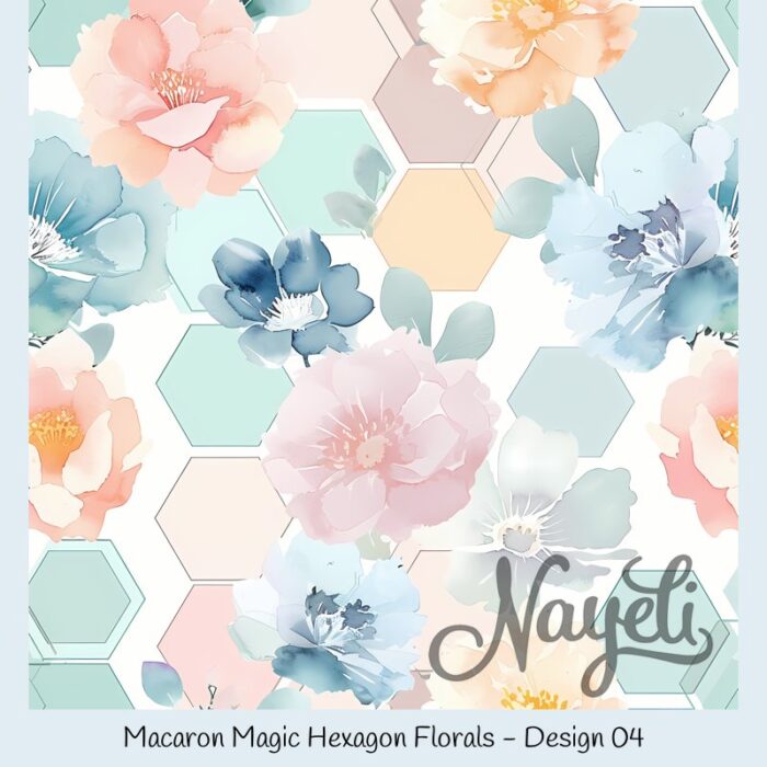 Macaron Magic Hexagon Florals – Bild 5