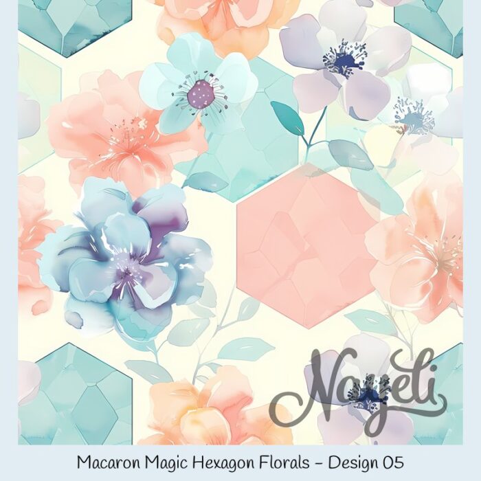 Macaron Magic Hexagon Florals – Bild 6