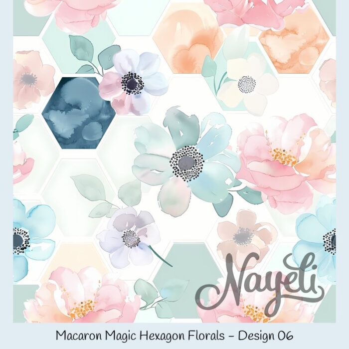 Macaron Magic Hexagon Florals – Bild 7