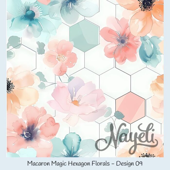 Macaron Magic Hexagon Florals – Bild 10