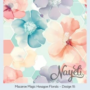 Macaron Magic Hexagon Florals – Bild 16