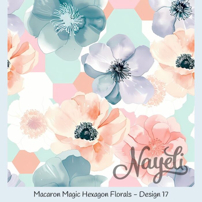 Macaron Magic Hexagon Florals – Bild 18