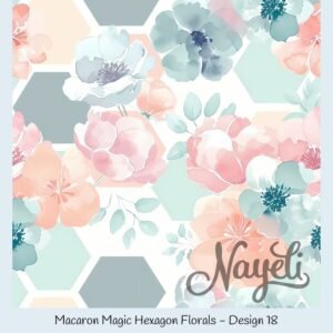 Macaron Magic Hexagon Florals – Bild 19