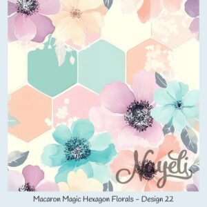 Macaron Magic Hexagon Florals – Bild 23