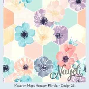 Macaron Magic Hexagon Florals – Bild 24