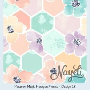 Macaron Magic Hexagon Florals – Bild 29