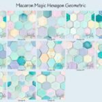 Macaron Magic Hexagon Geometric